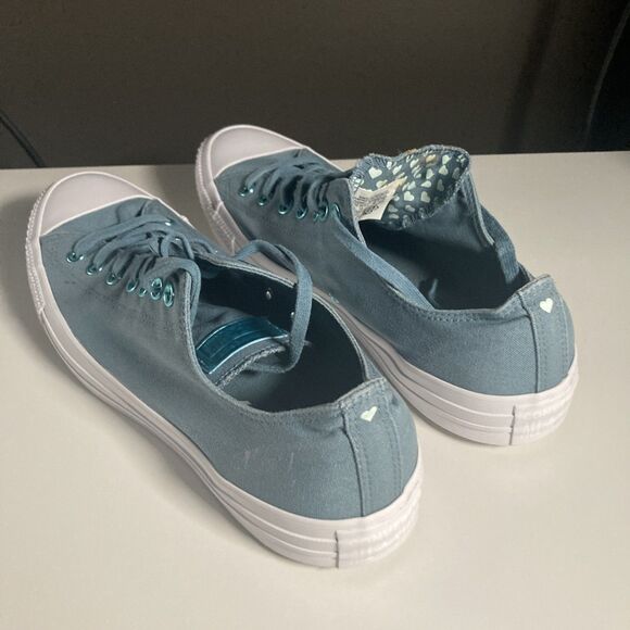 Converse All Star Low Top Celestial Teal Sneakers (Men Size 13/W 15) Shoes - Picture 4 of 7